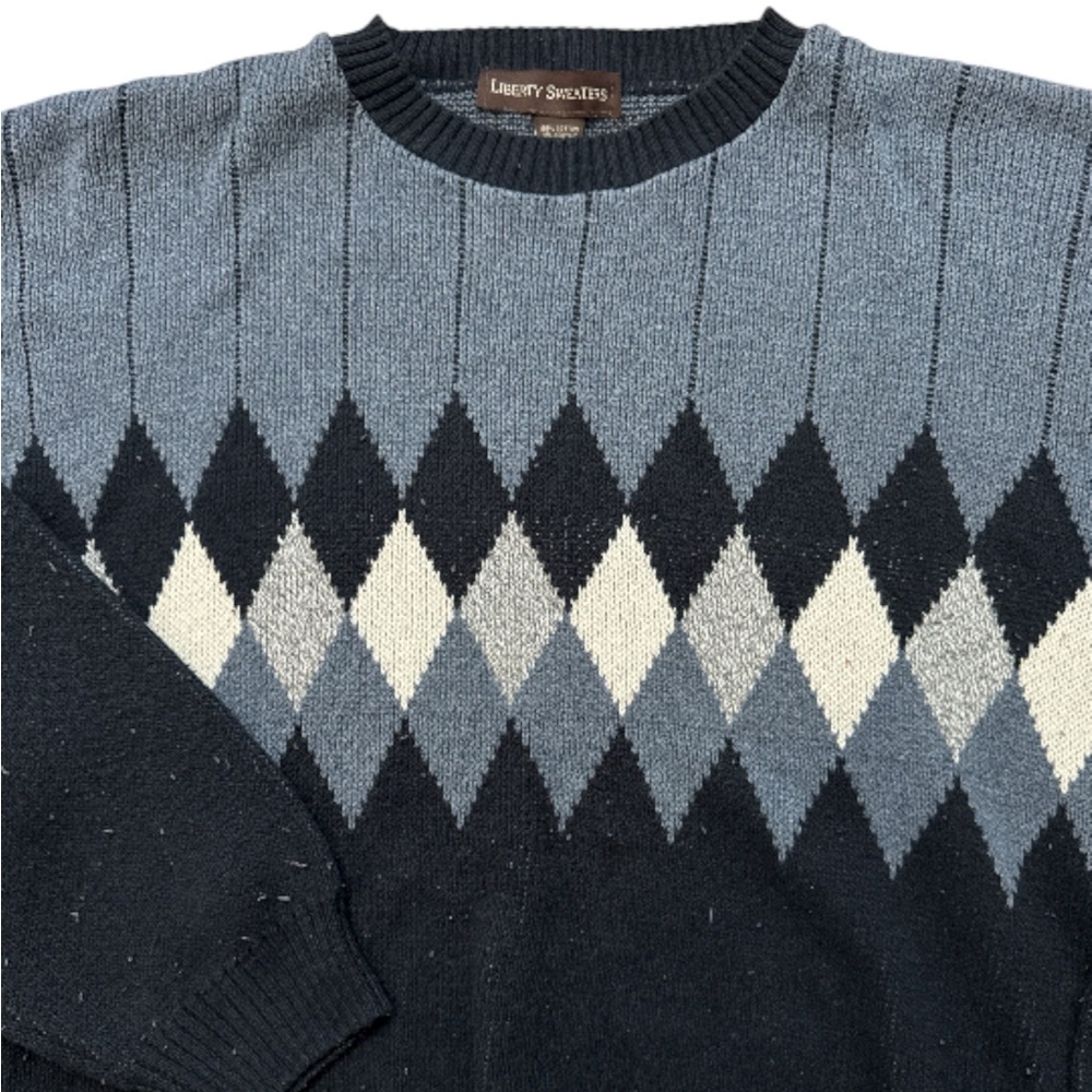 Vintage Liberty Sweater Men’s Size Large‎ Grandpa Knit Made In USA Cosby